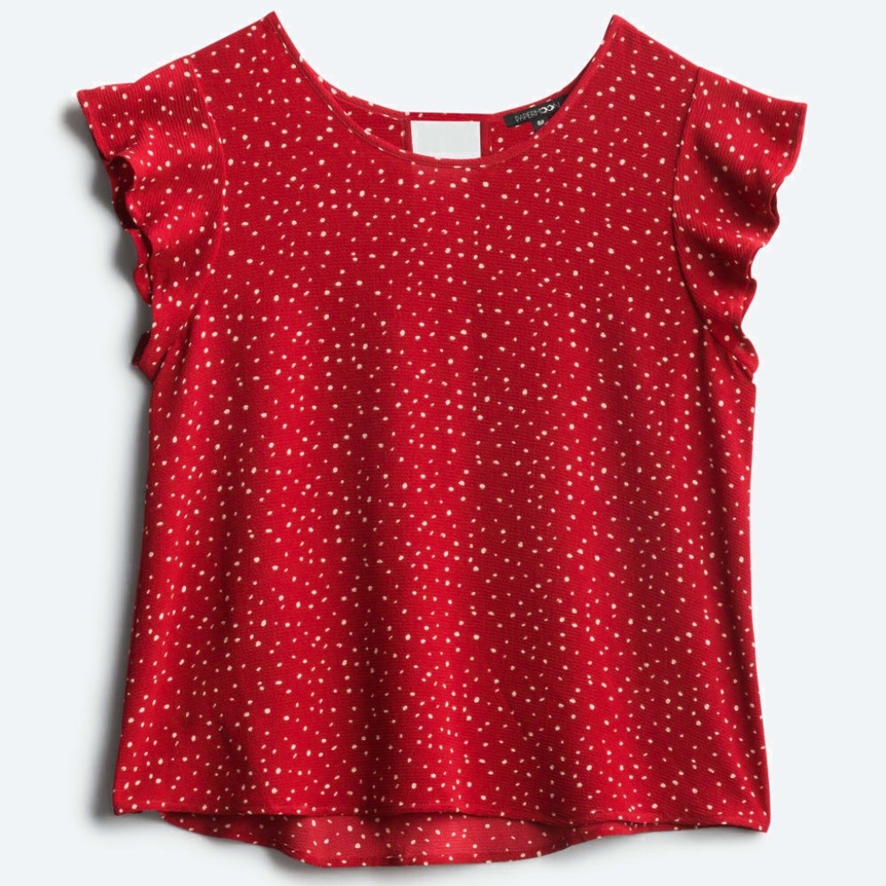 PAPERMOON Kiera Keyhole Back Blouse